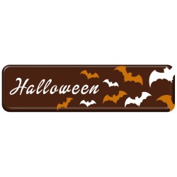 3 Plaques Halloween Mini en Chocolat noir. n1