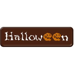 3 Plaques Halloween Mini en Chocolat noir. n2