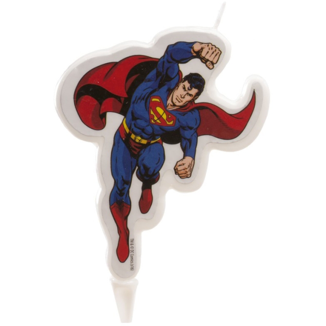 1 Bougie Silhouette Superman 