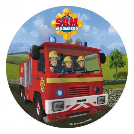 Disque en Sucre Sam le Pompier 