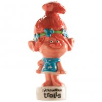 Figurine Trolls Poppy rose (6,5 cm) - Porcelaine
