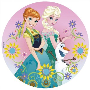 Disque Reine des Neiges Et (20 cm) - Sucre