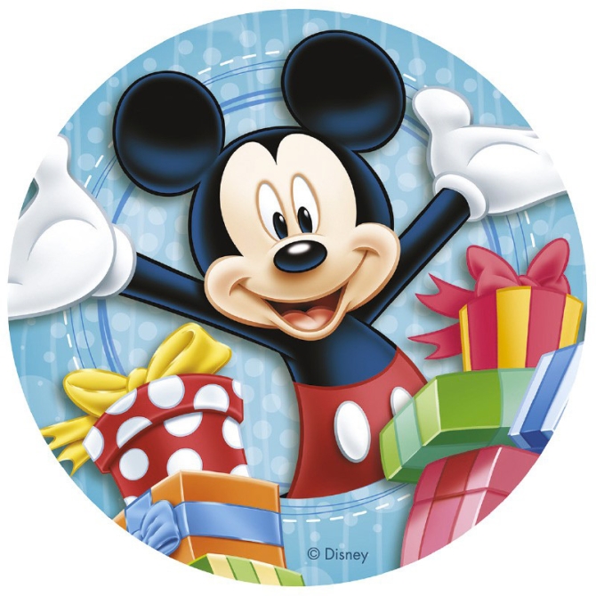 Disque Happy Mickey (20 cm) - Sucre 