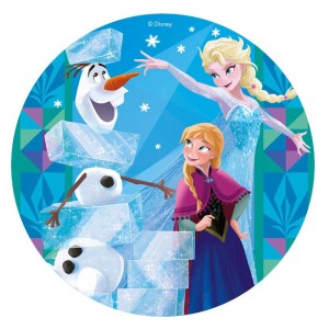 Disque Reine des Neiges Bleu (20 cm) - Azyme