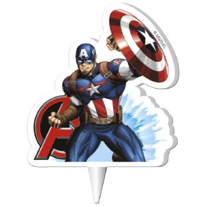 1 Bougie Silhouette Captain America