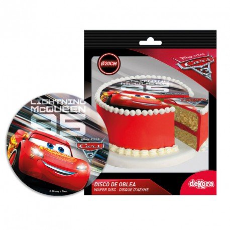 Disque Azyme Cars 3 (20 cm) pour l'anniversaire de votre enfant