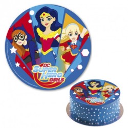 Disque en sucre Super Hero Girls (20 cm). n1