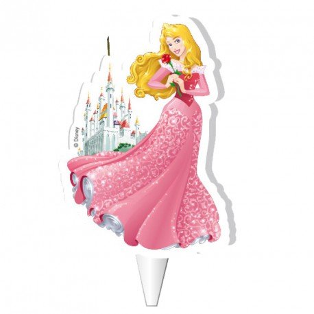 1 Bougie Silhouette Princesse Disney Aurore (10 cm) 