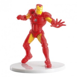 1 Figurine Iron Man sur socle (8 cm) - PVC