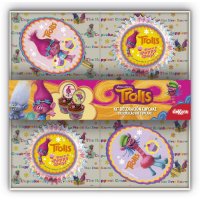 Kit 48 Caissettes + 24 Deco  Cupcakes Trolls