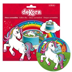 Petit Disque Licorne Magique (16 cm) - Sucre. n1