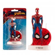 1 Bougie Spiderman sur socle (9 cm)