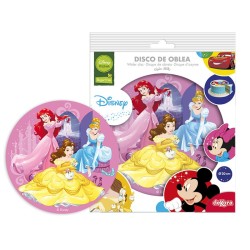 Disque en Azyme Princesses Cendrillon / Ariel / Belle (20 cm). n3