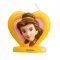 Bougie Princesse Disney Belle 2D (5,5 cm) images:#0