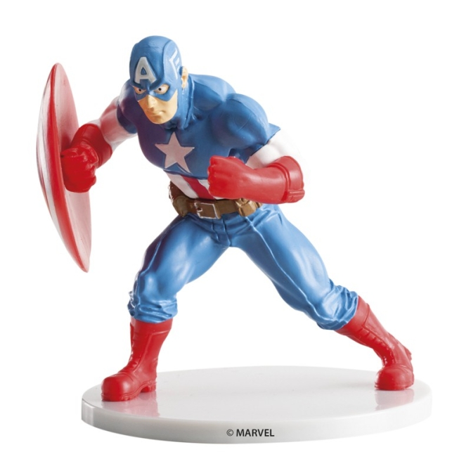 Figurine Captain Amrica (10 cm) - Plastique 