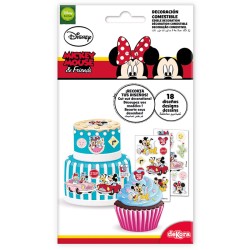 18 Stickers Mickey et Minnie - Comestible. n1