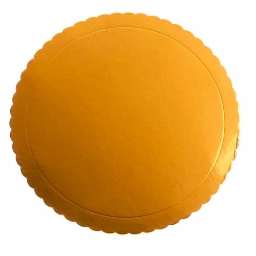 1 Plateau Dentelle Rond Or (30 cm) 