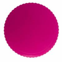 1 Plateau Dentelle Rond Fuchsia (30 cm)