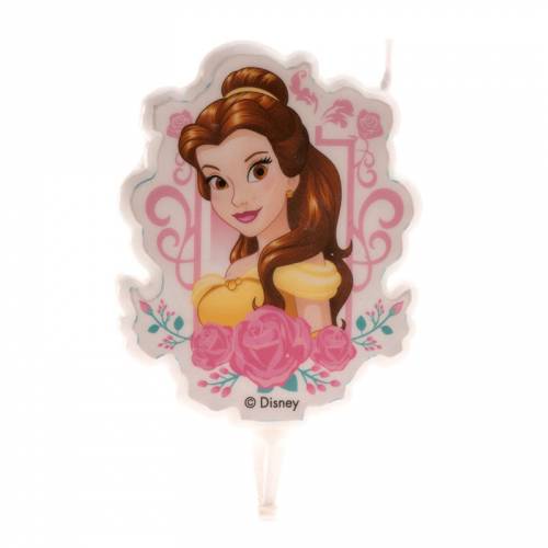 1 Bougie Silhouette Belle - Princesse Disney 