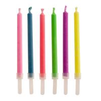 6 Bougies  Flamme Colore