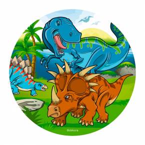 Disques Decors Sucre Et Azyme Dinosaures Pour L Anniversaire De Votre Enfant Gateaux Annikids