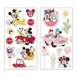 18 Stickers Mickey Minnie - Comestible - sans E171. n1