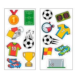 15 Stickers Foot - Comestible - sans E171. n1