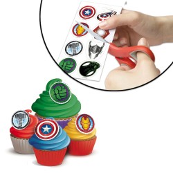 13 Stickers Avengers - Comestible - sans E171. n2