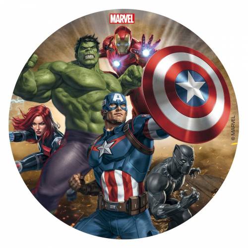 Disque Avengers (16 cm) - Comestible - sans E171 