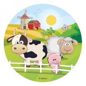 Disques Decors Sucre Et Azyme Animaux De La Ferme Pour L Anniversaire De Votre Enfant Gateaux Annikids