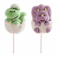 2 Sucettes marshmallow Dinosaures - 35g