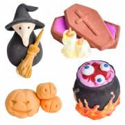 4 Décorations Halloween en sucre - 3D
