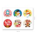 6 Mini Disque Nol - Azyme - sans E171 HO HO HO
