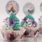 20 Décorations à Cupcakes Reine des Neiges 2 - Azyme - sans E171 images:#4