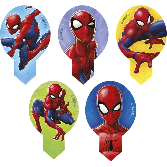 20 Décorations à Cupcakes Spiderman - Azyme 