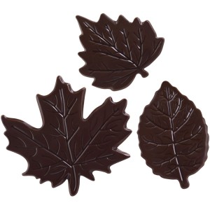 Set de 3 Feuilles - Chocolat