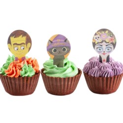 20 Dcorations  Cupcakes Halloween - Azyme. n1