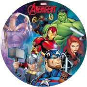 Disque Avengers (20 cm) - Comestible - sans E171