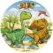 Petit Disque Dino (15,5 cm) - Comestible - sans E171 images:#0