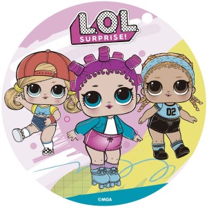 Petit Disque LOL Surprise  (15,5 cm) - Comestible - sans E171