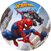 Petit Disque Spiderman  (15,5 cm) - Comestible