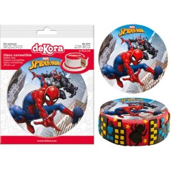 Petit Disque Spiderman  (15, 5 cm) - Comestible. n°3