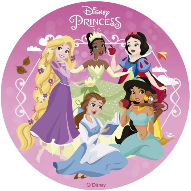 Petit Disque Princesses Disney  (15, 5 cm) - Comestible 