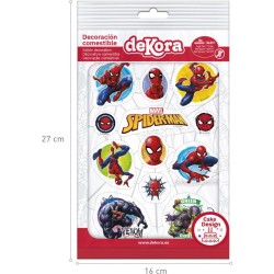 12 Stickers Spiderman - Comestible. n1