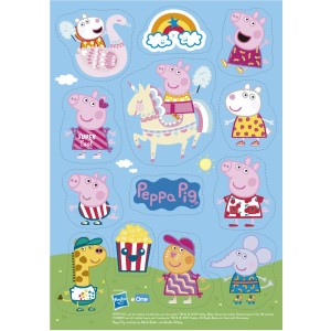 13 Stickers Peppa Pig Comestible