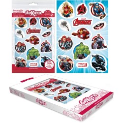 12 Stickers Avengers - Comestible. n3