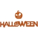 Dcoration 2D Halloween (9 cm) + 2 Citrouilles ( 4 cm) - Sucre. n1
