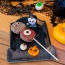 Dcoration 2D Halloween (9 cm) + 2 Citrouilles ( 4 cm) - Sucre