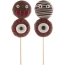 1 Brochette Halloween Monstre - Marshmallow/Chocolat