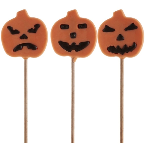 1 Sucette Citrouille Halloween - Chocolat 